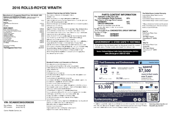 Used 2016 Rolls-Royce Wraith for sale Sold at Maserati of Westport in Westport CT 06880 24