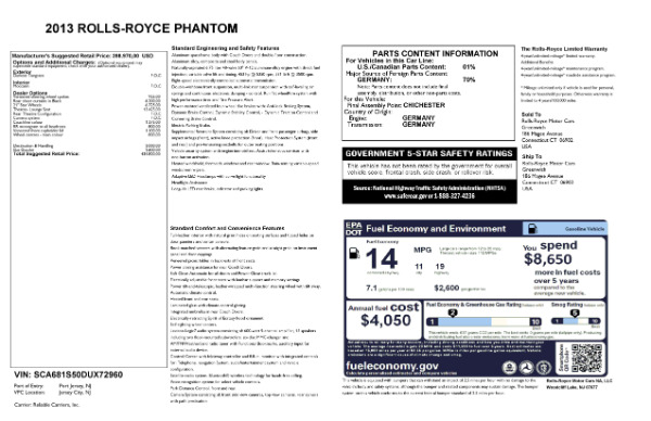 Used 2013 Rolls-Royce Phantom for sale Sold at Maserati of Westport in Westport CT 06880 24