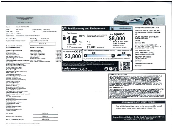 Used 2015 Aston Martin DB9 Volante for sale Sold at Maserati of Westport in Westport CT 06880 25