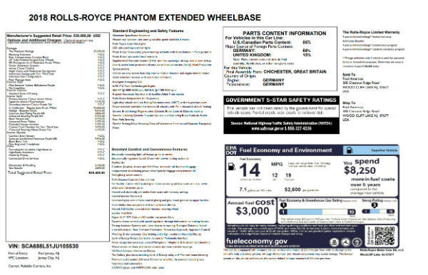 New 2018 Rolls-Royce Phantom EWB for sale Sold at Maserati of Westport in Westport CT 06880 7