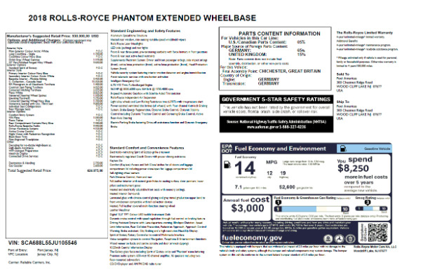 New 2018 Rolls-Royce Phantom EWB for sale Sold at Maserati of Westport in Westport CT 06880 7