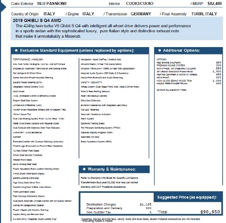 New 2019 Maserati Ghibli S Q4 for sale Sold at Maserati of Westport in Westport CT 06880 25
