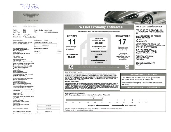 Used 2009 Aston Martin DBS Coupe for sale Sold at Maserati of Westport in Westport CT 06880 26