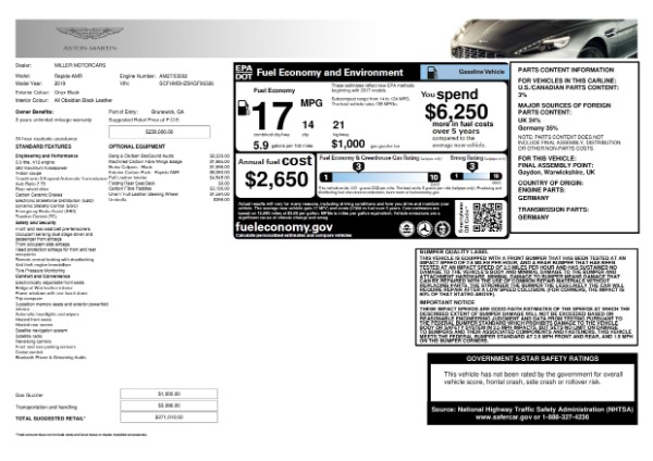 Used 2019 Aston Martin Rapide V12 AMR for sale Sold at Maserati of Westport in Westport CT 06880 28