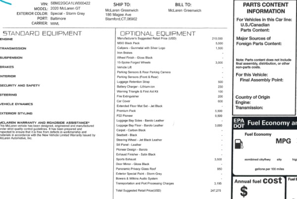 New 2020 McLaren GT Pioneer for sale Sold at Maserati of Westport in Westport CT 06880 22