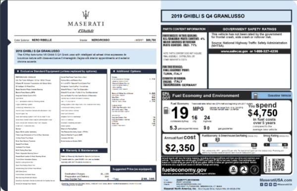 Used 2019 Maserati Ghibli S Q4 GranLusso for sale $41,900 at Maserati of Westport in Westport CT 06880 26