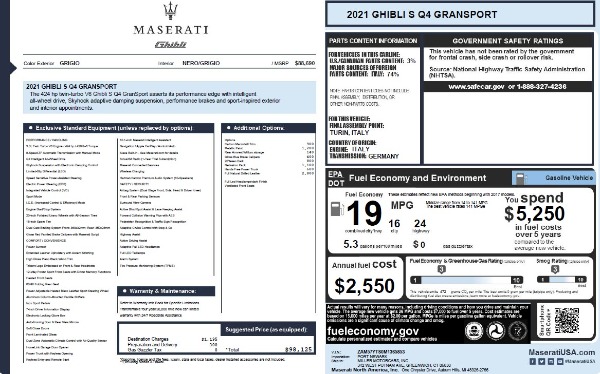 Used 2021 Maserati Ghibli S Q4 GranSport for sale $42,900 at Maserati of Westport in Westport CT 06880 25