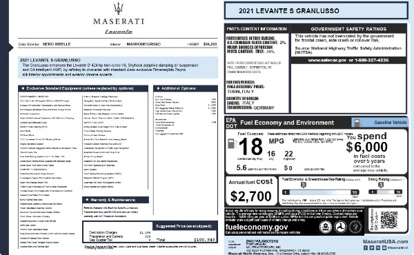 New 2021 Maserati Levante S Q4 GranLusso for sale Sold at Maserati of Westport in Westport CT 06880 26