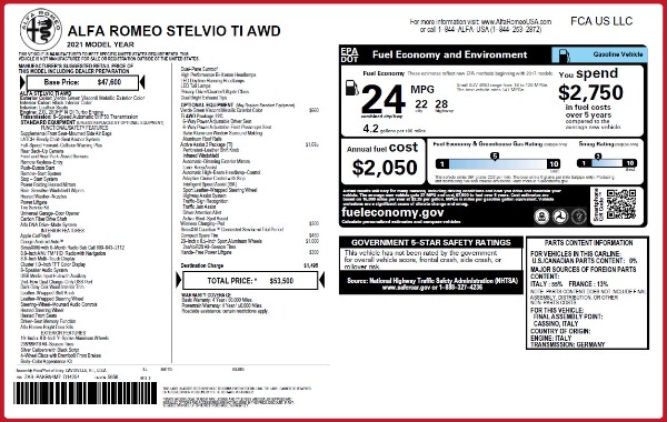 New 2021 Alfa Romeo Stelvio Ti Q4 for sale Sold at Maserati of Westport in Westport CT 06880 27
