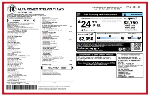 New 2021 Alfa Romeo Stelvio Ti for sale Sold at Maserati of Westport in Westport CT 06880 27