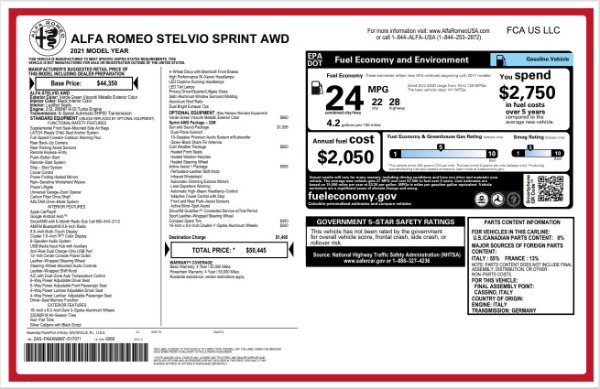Used 2021 Alfa Romeo Stelvio Q4 for sale $28,900 at Maserati of Westport in Westport CT 06880 22