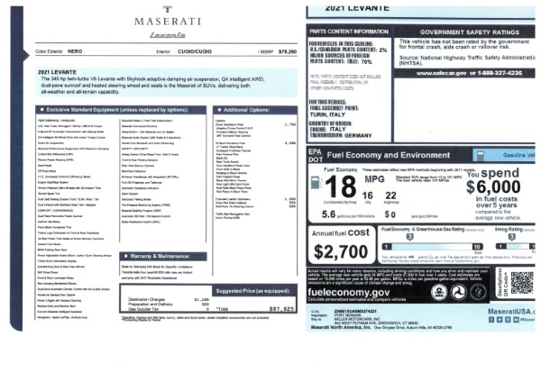 New 2021 Maserati Levante for sale Sold at Maserati of Westport in Westport CT 06880 2