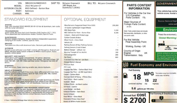 New 2022 McLaren GT Luxe for sale Sold at Maserati of Westport in Westport CT 06880 23