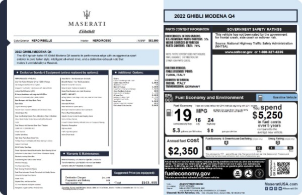 New 2022 Maserati Ghibli Modena Q4 for sale Sold at Maserati of Westport in Westport CT 06880 19