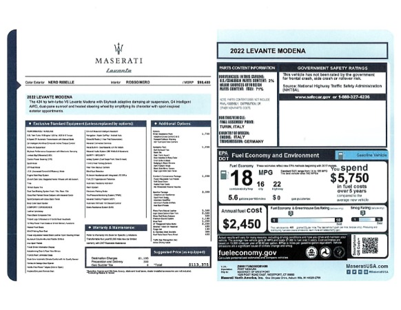 New 2022 Maserati Levante Modena for sale Sold at Maserati of Westport in Westport CT 06880 20