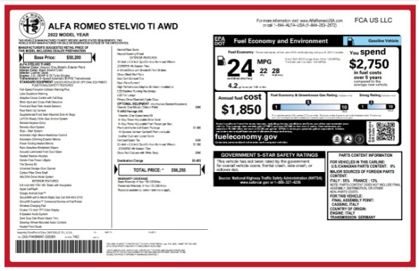 New 2022 Alfa Romeo Stelvio Ti for sale Sold at Maserati of Westport in Westport CT 06880 21