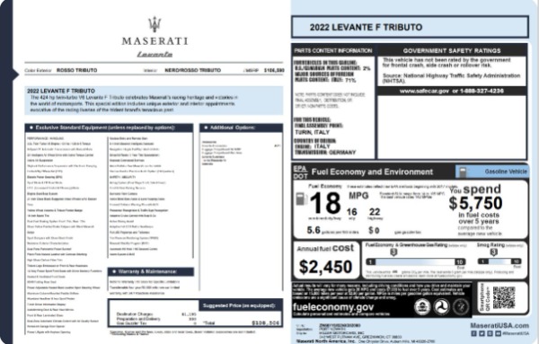 New 2022 Maserati Levante F Tributo for sale $108,506 at Maserati of Westport in Westport CT 06880 24