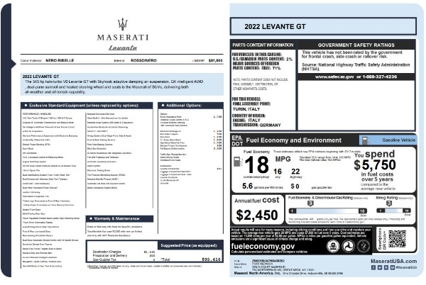 Used 2022 Maserati Levante GT for sale Sold at Maserati of Westport in Westport CT 06880 23