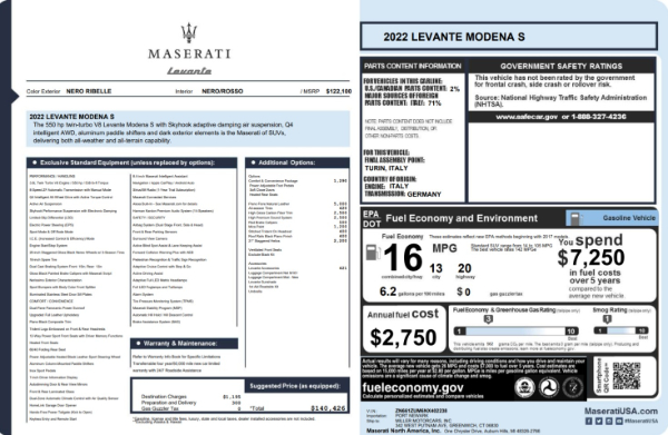 New 2022 Maserati Levante Modena S for sale Sold at Maserati of Westport in Westport CT 06880 2