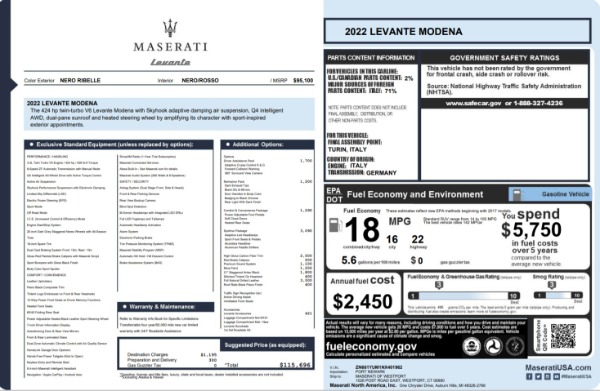 New 2022 Maserati Levante Modena for sale Sold at Maserati of Westport in Westport CT 06880 22