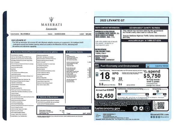 New 2022 Maserati Levante GT for sale Sold at Maserati of Westport in Westport CT 06880 20