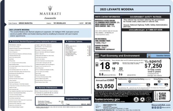Used 2023 Maserati Levante Modena for sale $51,900 at Maserati of Westport in Westport CT 06880 25