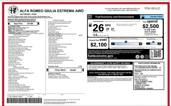 Used 2023 Alfa Romeo Giulia Estrema for sale $32,900 at Maserati of Westport in Westport CT 06880 25