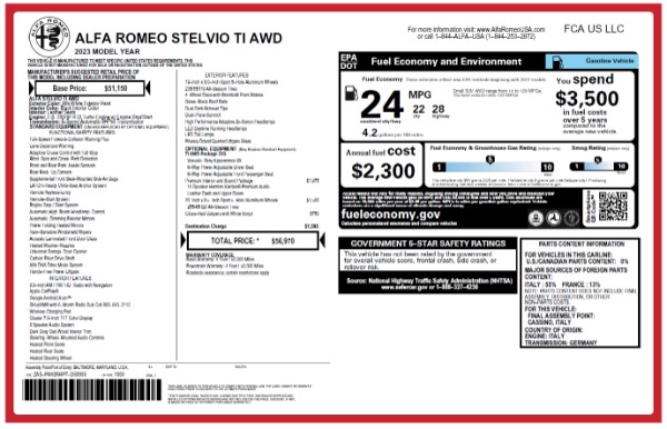 New 2023 Alfa Romeo Stelvio Ti for sale Sold at Maserati of Westport in Westport CT 06880 27