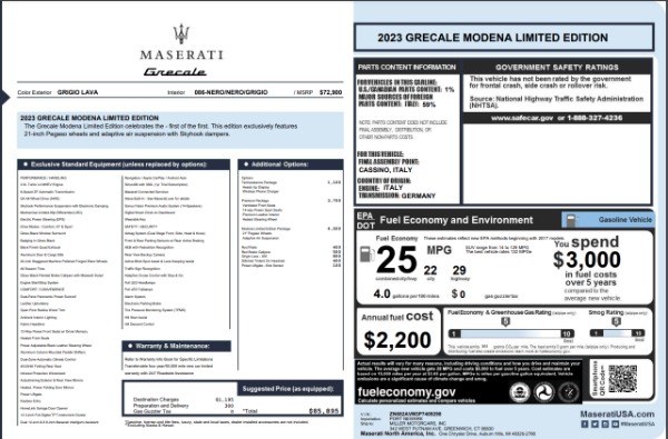 New 2023 Maserati Grecale Modena for sale Sold at Maserati of Westport in Westport CT 06880 27