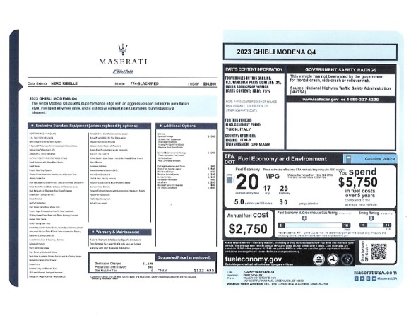 Used 2023 Maserati Ghibli Modena Q4 for sale $58,900 at Maserati of Westport in Westport CT 06880 25