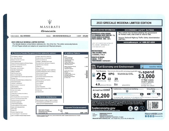 New 2023 Maserati Grecale Modena for sale $89,095 at Maserati of Westport in Westport CT 06880 21