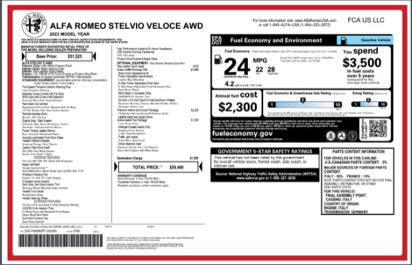 New 2023 Alfa Romeo Stelvio Veloce for sale Sold at Maserati of Westport in Westport CT 06880 22