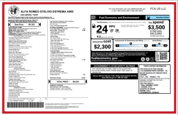 New 2023 Alfa Romeo Stelvio Estrema for sale Sold at Maserati of Westport in Westport CT 06880 23