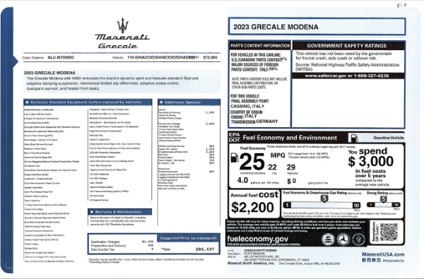 New 2023 Maserati Grecale Modena for sale Sold at Maserati of Westport in Westport CT 06880 24