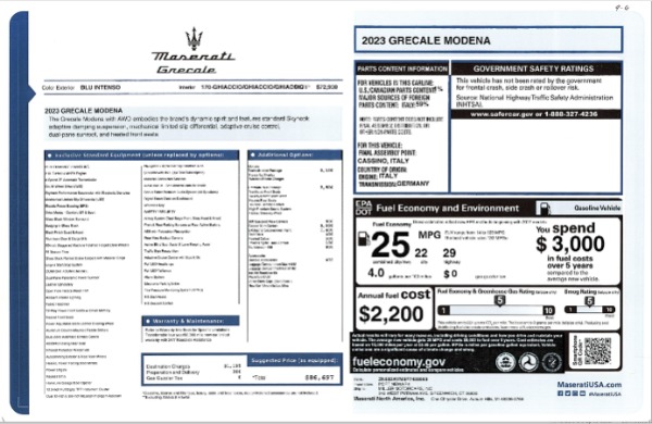 New 2023 Maserati Grecale Modena for sale $74,900 at Maserati of Westport in Westport CT 06880 24