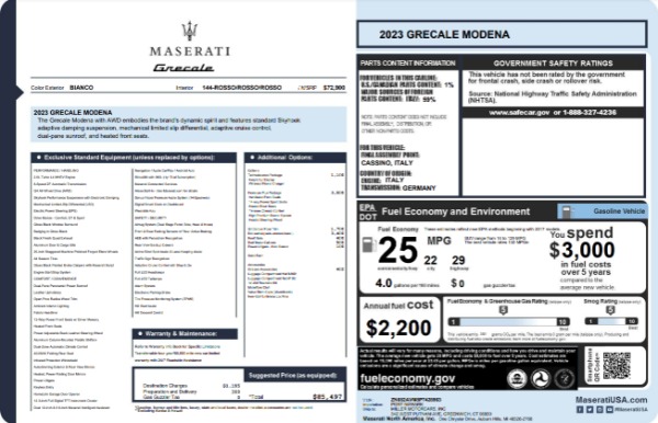 New 2023 Maserati Grecale Modena for sale $85,497 at Maserati of Westport in Westport CT 06880 23