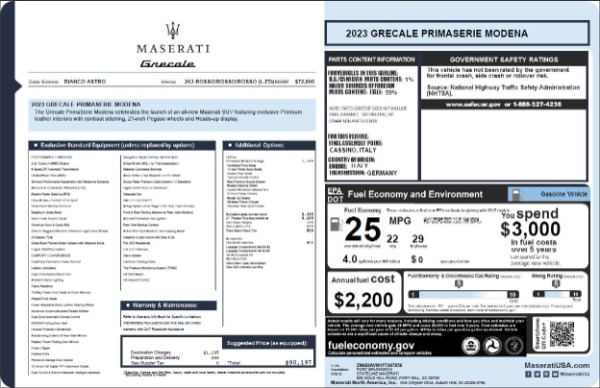 New 2023 Maserati Grecale Modena for sale Sold at Maserati of Westport in Westport CT 06880 24