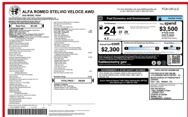 New 2023 Alfa Romeo Stelvio Veloce for sale Sold at Maserati of Westport in Westport CT 06880 23