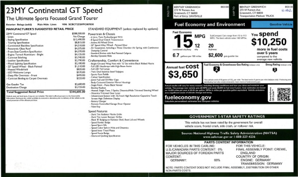 New 2023 Bentley Continental GT Speed for sale $344,605 at Maserati of Westport in Westport CT 06880 25