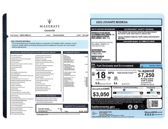 New 2023 Maserati Levante Modena for sale $120,075 at Maserati of Westport in Westport CT 06880 22