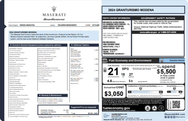 New 2024 Maserati GranTurismo Modena for sale $193,865 at Maserati of Westport in Westport CT 06880 23