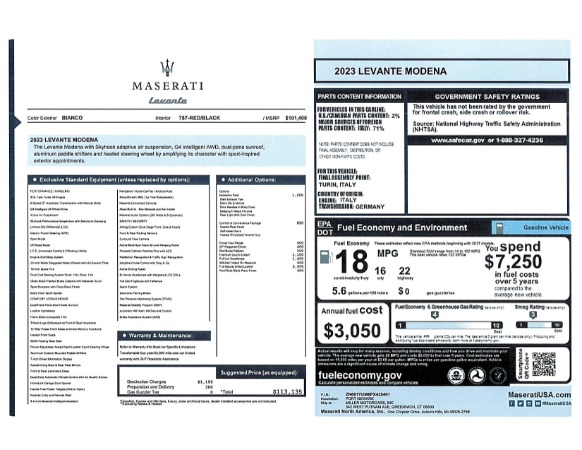 New 2023 Maserati Levante Modena for sale Sold at Maserati of Westport in Westport CT 06880 22