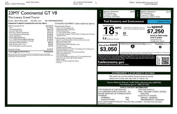 New 2023 Bentley Continental GT V8 for sale $270,225 at Maserati of Westport in Westport CT 06880 26