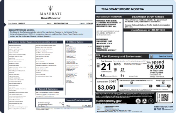 New 2024 Maserati GranTurismo Modena for sale $198,920 at Maserati of Westport in Westport CT 06880 21