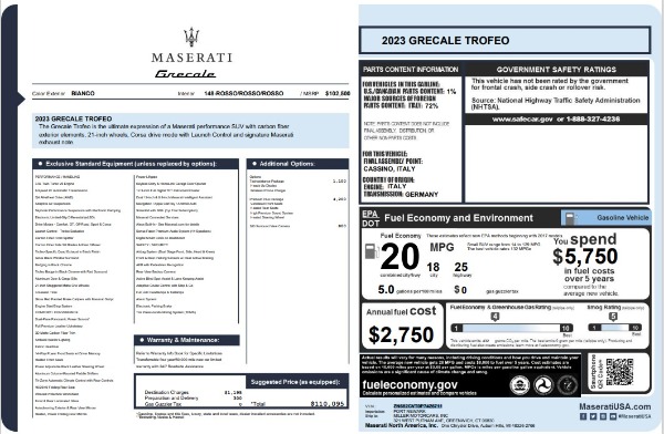 New 2023 Maserati Grecale Trofeo for sale $110,095 at Maserati of Westport in Westport CT 06880 27