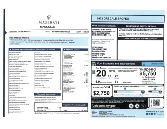New 2023 Maserati Grecale Trofeo for sale $125,057 at Maserati of Westport in Westport CT 06880 28