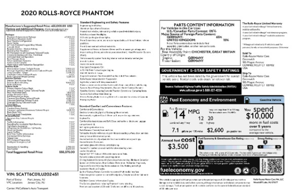Used 2020 Rolls-Royce Phantom for sale $394,895 at Maserati of Westport in Westport CT 06880 28