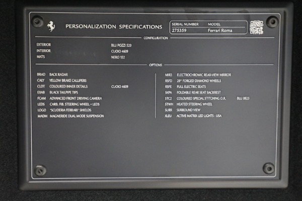 Used 2022 Ferrari Roma for sale $259,900 at Maserati of Westport in Westport CT 06880 25