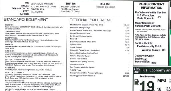 Used 2017 McLaren 570S for sale Sold at Maserati of Westport in Westport CT 06880 19