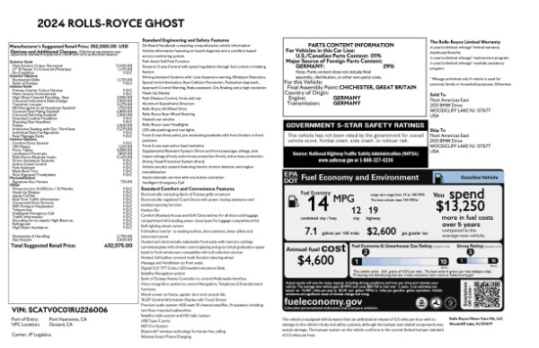 Used 2024 Rolls-Royce Ghost for sale $299,900 at Maserati of Westport in Westport CT 06880 26